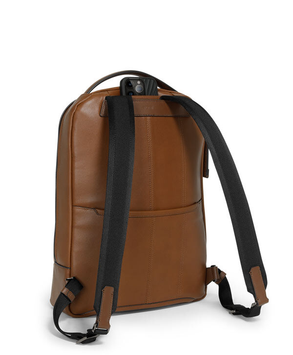 Tumi harrison top leather backpack