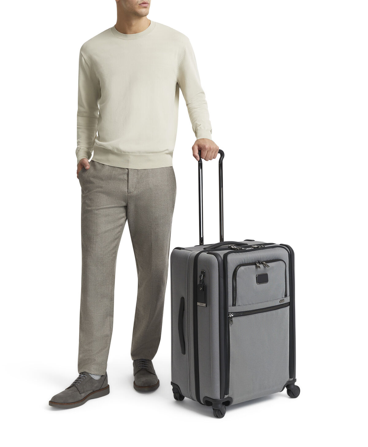 TUMI Alpha 3 ST EXP 4 WHL P/C  Meteor Grey