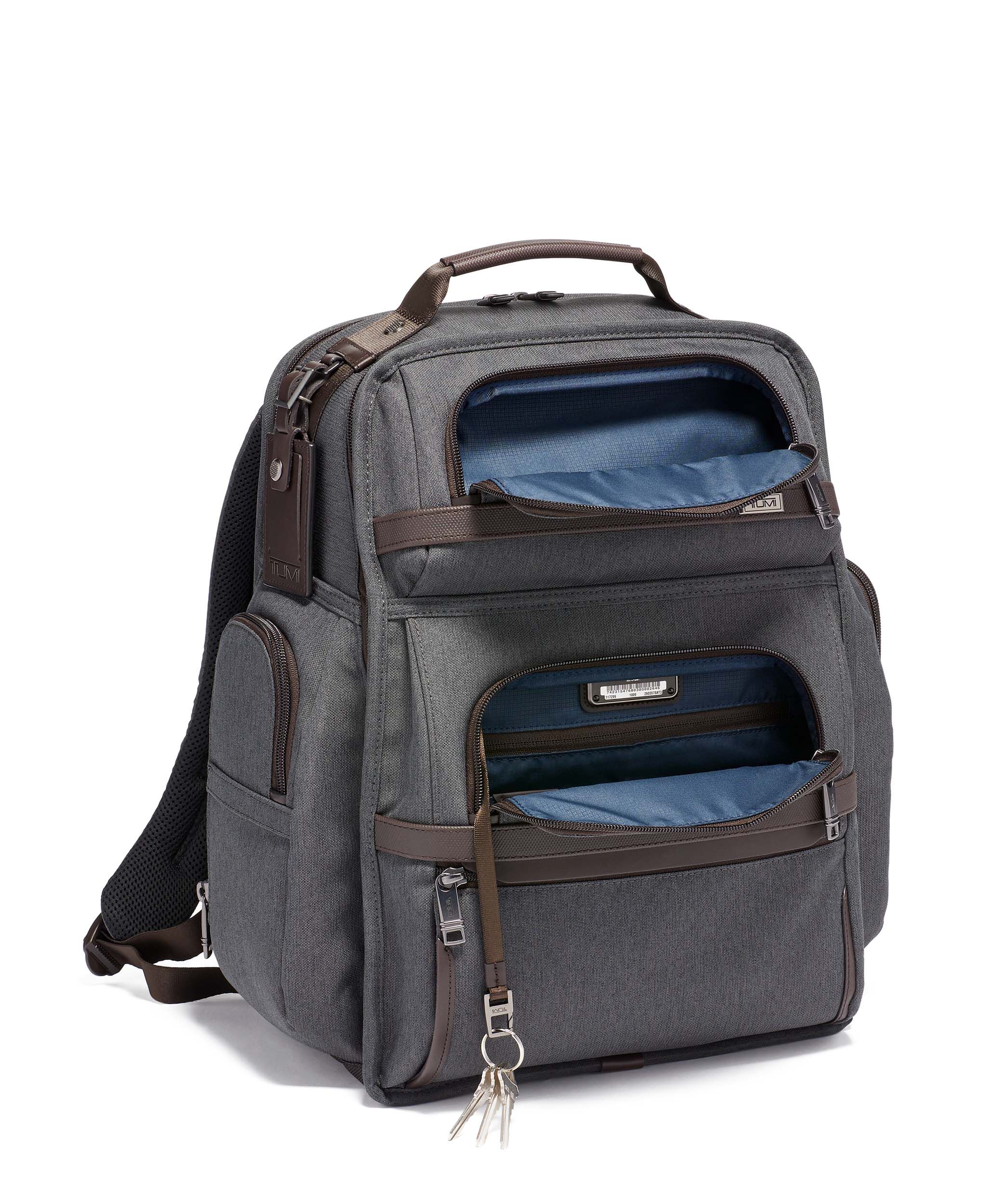 tumi backpack brown