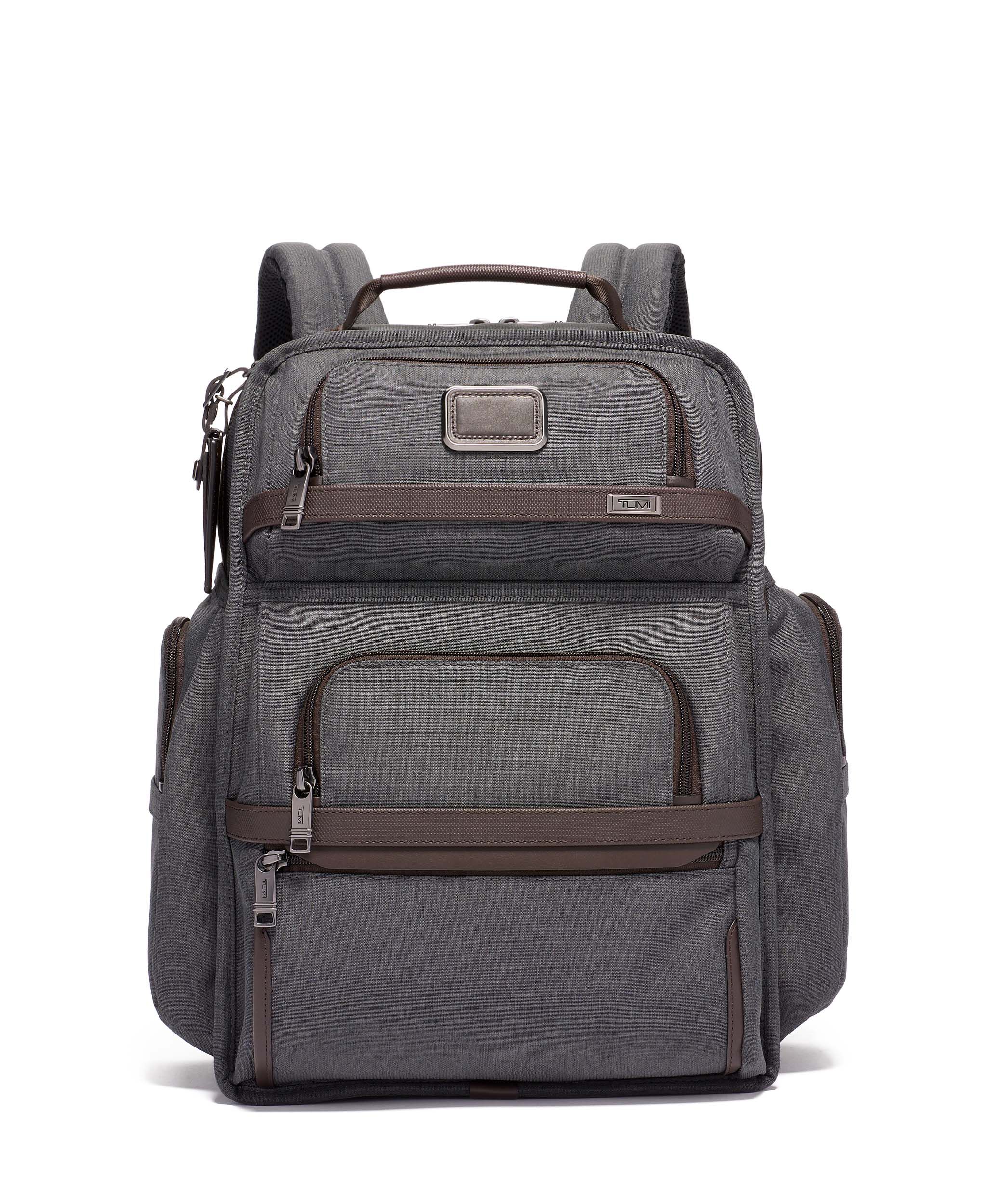 tumi black nylon backpack