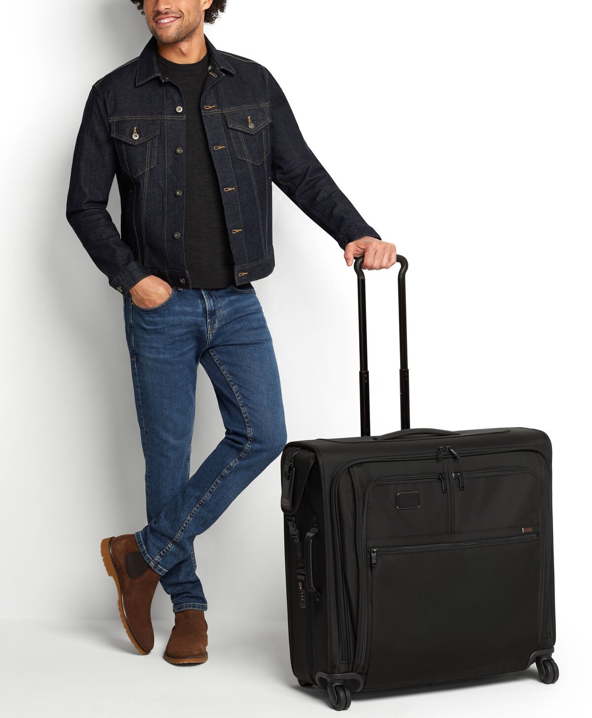 TUMI Alpha 3 EXT TRIP 4 WHL GMT BAG Black