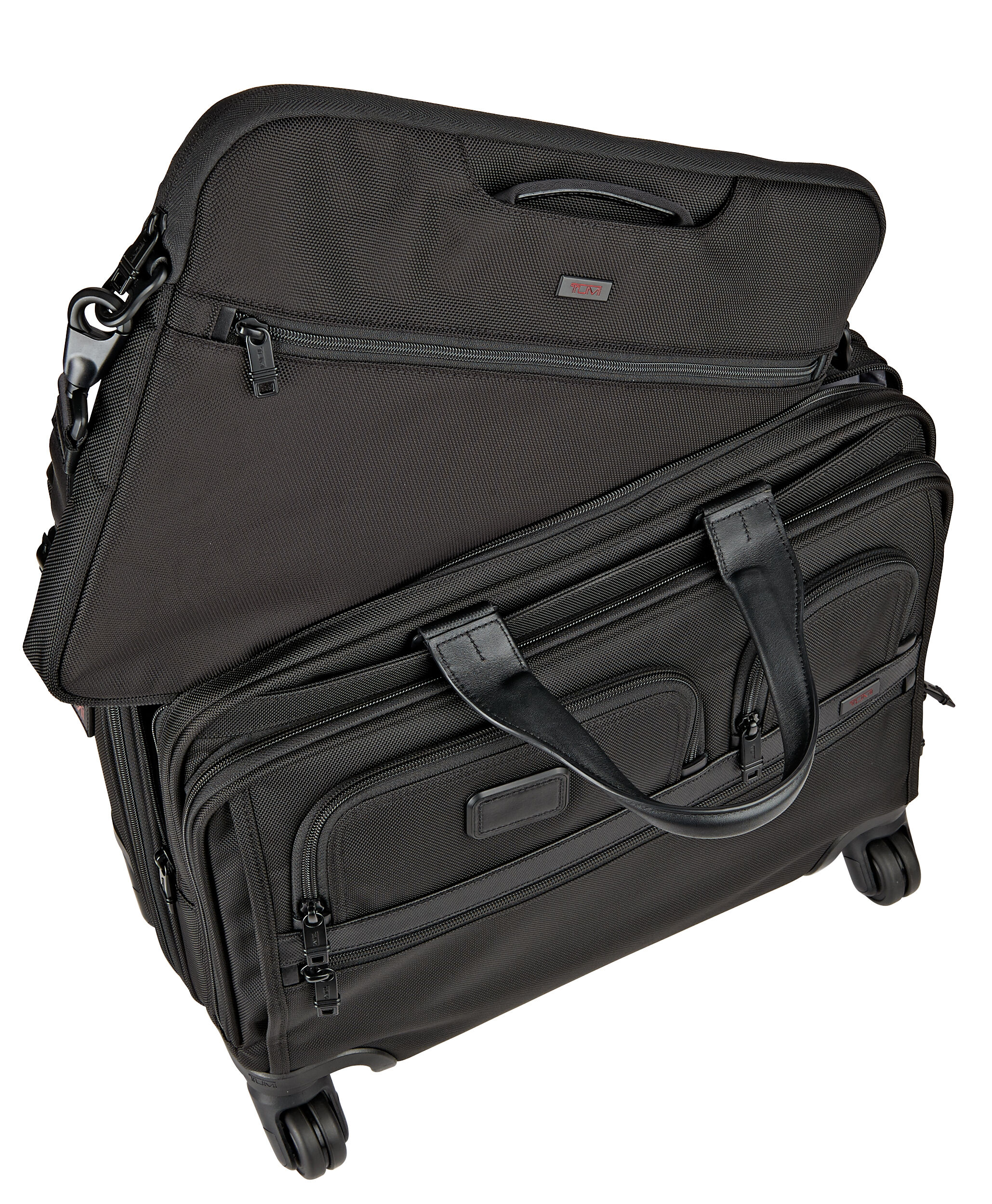 tumi deluxe 4 wheeled laptop case brief